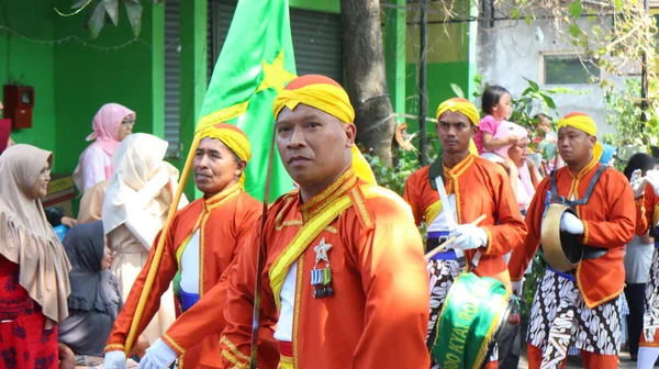 Pasukan Bregada Keraton Festival Yogyakarta — Stock Photo, Image