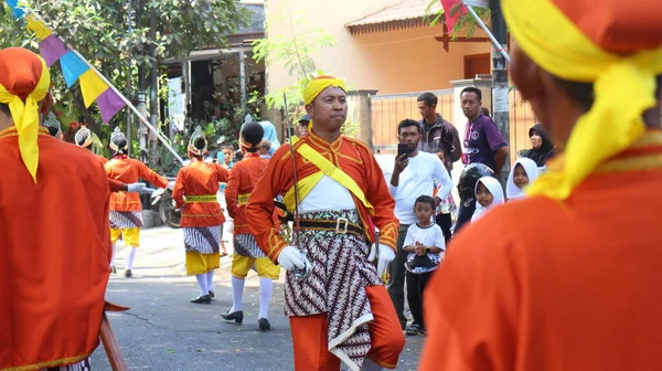 Pasukan Bregada Keraton Festival Yogyakarta — Stock Photo, Image