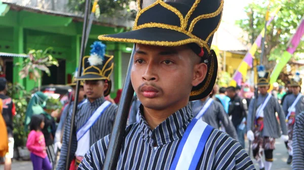 Pasukan Bregada Keraton Festivali Yogyakarta — Stok fotoğraf