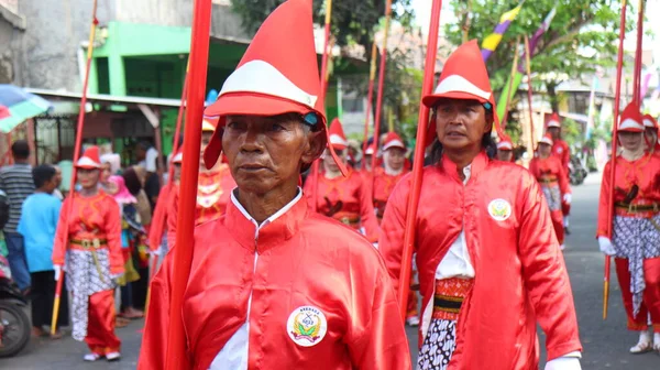 Pasukan Bregada Keraton Festival Yogyakarta — Foto de Stock