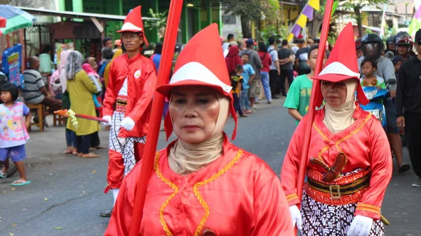 Pasukan Bregada Keraton Festival Yogyakarta — Stockfoto