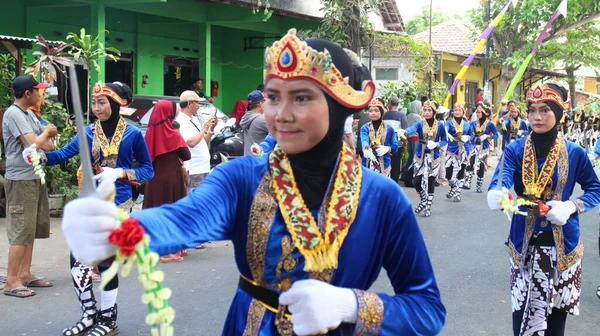 Pasukan Bregada Keraton Festiwal Yogyakarta — Zdjęcie stockowe