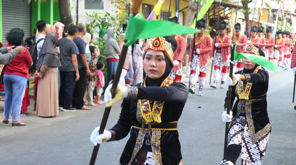 Pasukan Bregada Keraton Festival Yogyakarta — Stock Photo, Image