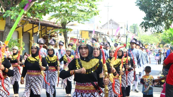 Pasukan Bregada Keraton Festivali Yogyakarta — Stok fotoğraf