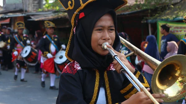 Pasukan Bregada Keraton Festiwal Yogyakarta — Zdjęcie stockowe