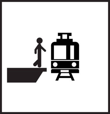 tren simgesi ya da logo izole edilmiş işaret sembolü illüstrasyonu - yüksek kaliteli siyah biçim vektör simgeleri