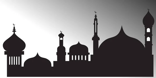 Símbolo Fondo Mezquita Ramadán Kareem Ramadán Mubarak Vector — Vector de stock