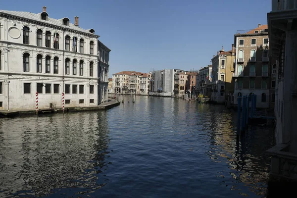 Canal Vid Karantän För Coronavirus Livsstil Covid Venedig Veneto Italien — Stockfoto