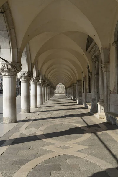 Palazzo Ducale Durante Quarantena Del Coronavirus Stile Vita Covid Venezia — Foto Stock