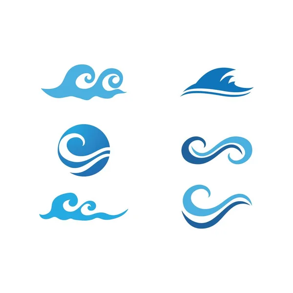 Logo ola de agua — Archivo Imágenes Vectoriales