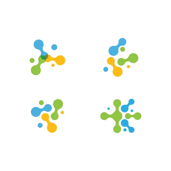 Logotipo molecular — Vector de stock