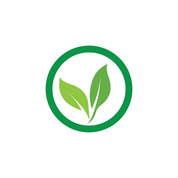 Folha de árvore ecológica — Vetor de Stock
