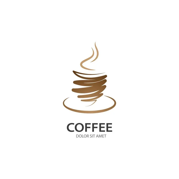 Kahve fincan logo — Stok Vektör