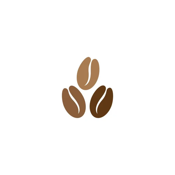 Plantilla de logotipo de granos de café — Vector de stock