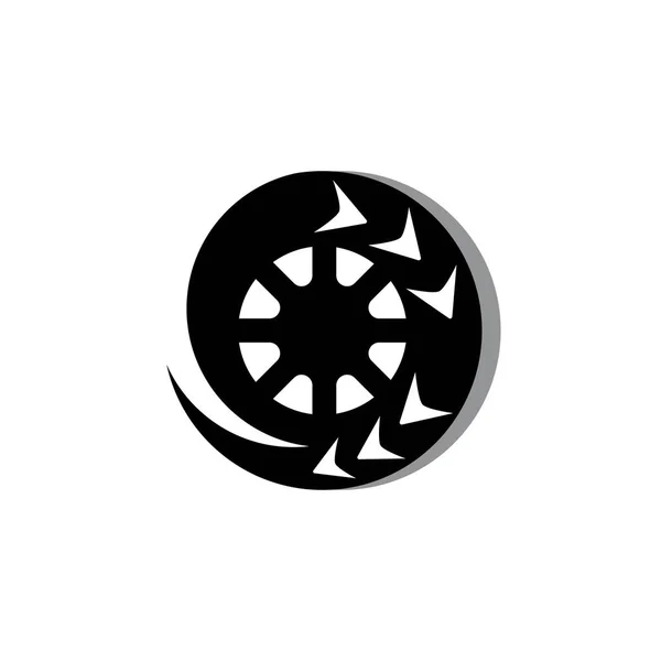Lastik logo vektörü — Stok Vektör