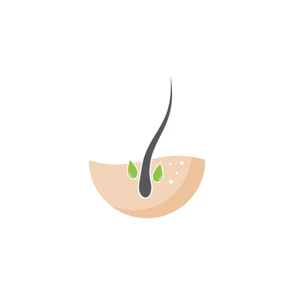 Follikel haarbehandeling logo — Stockvector