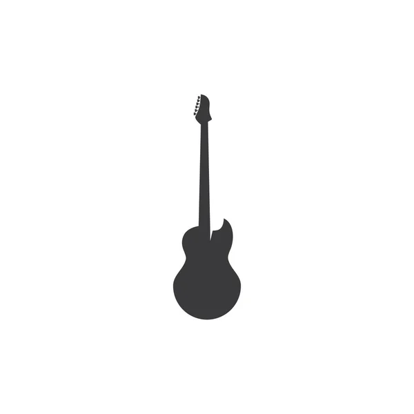 Logo de guitarra — Vector de stock