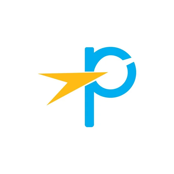 P Letter Alfabet — Stockvector