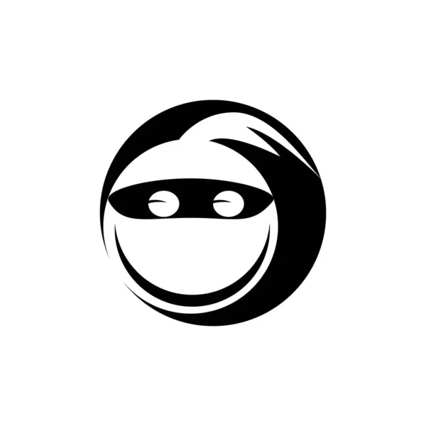 Ninja Gesicht Logo Vektor — Stockvektor