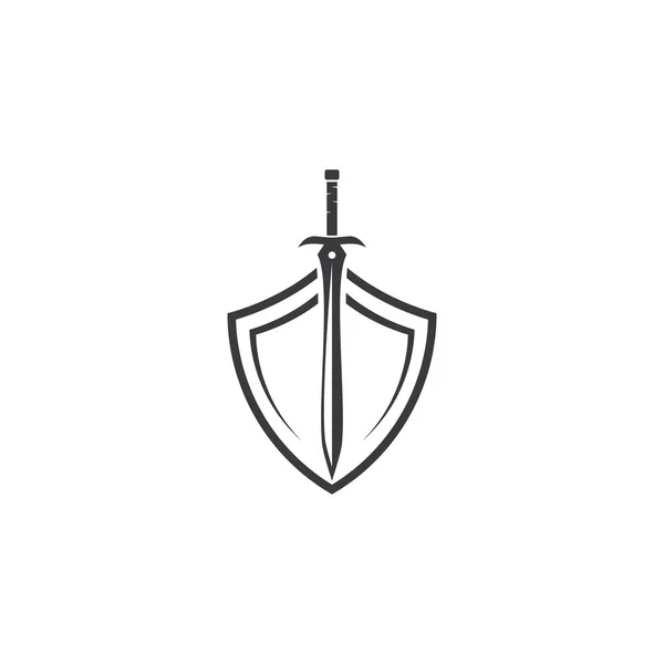 Sword logo — Stock Vector