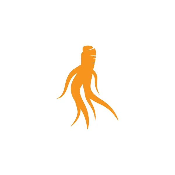 Ginseng logo — Stock Vector