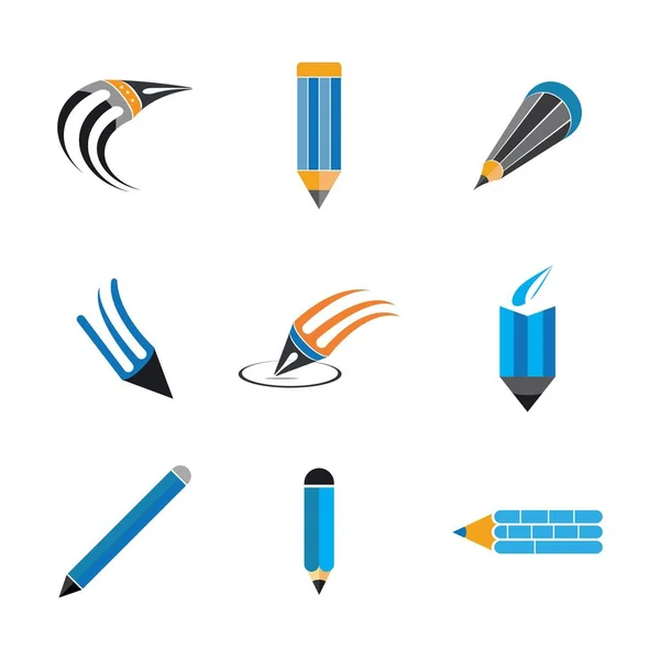 Vetor logotipo lápis —  Vetores de Stock