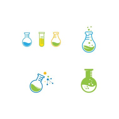 Laboratuvar logo vektör 