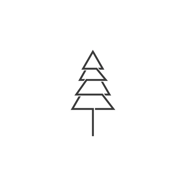松の木ロゴ — ストックベクタ