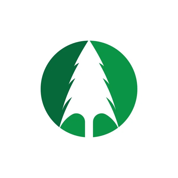 Ícone de árvore de pinho —  Vetores de Stock
