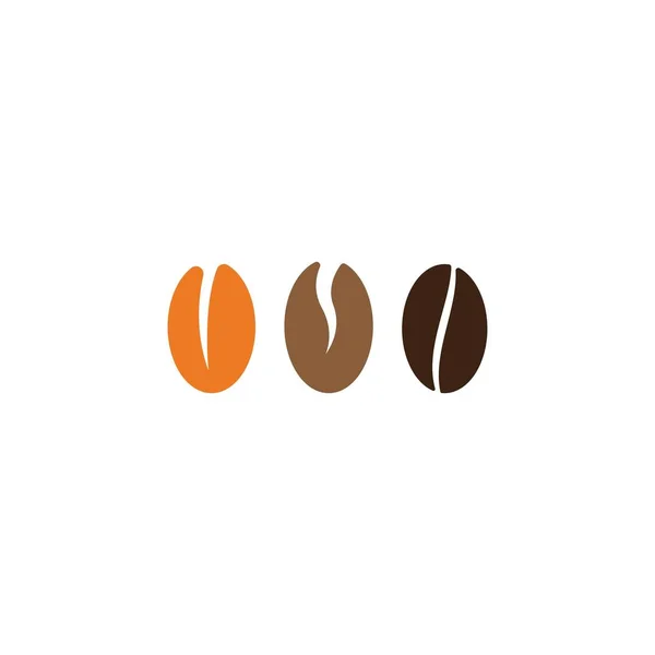 Logotipo de grãos de café — Vetor de Stock
