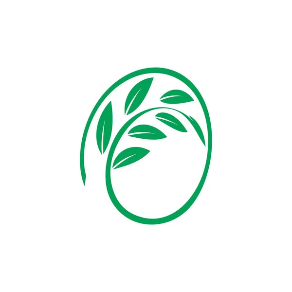 Feuille d'arbre écologique — Image vectorielle