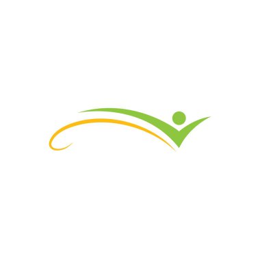 Sağlıklı yaşam insanlar logo 