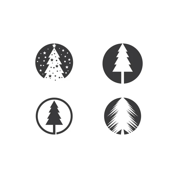 Logo árbol de Navidad — Vector de stock