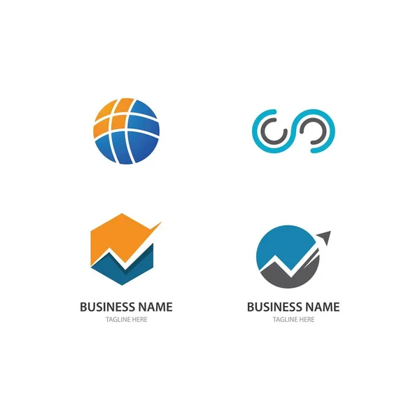 Logotipo financiero — Vector de stock