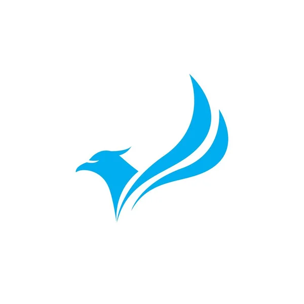 Logo de ala de halcón — Vector de stock