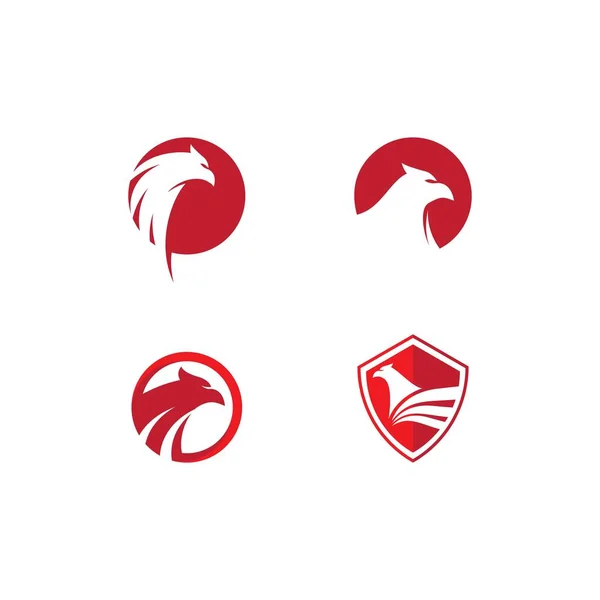 Valk adelaar vogel logo template — Stockvector
