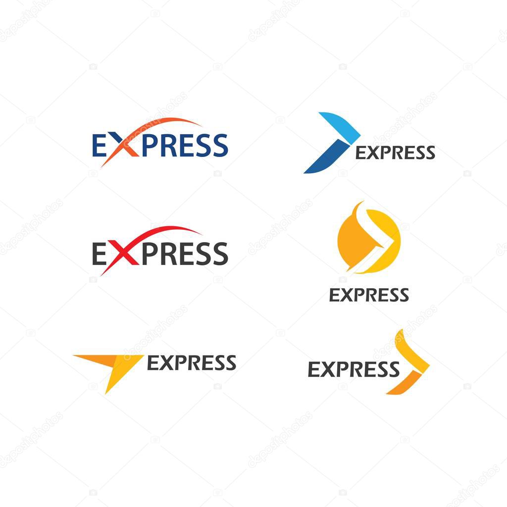 Express logo vector ilustration vector template