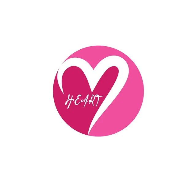 Kalp logo şablonu — Stok Vektör