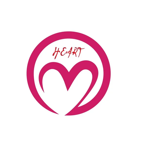 Plantilla de logo corazón — Archivo Imágenes Vectoriales