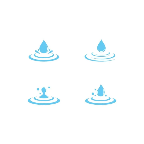 Wassertropfen-Logo — Stockvektor