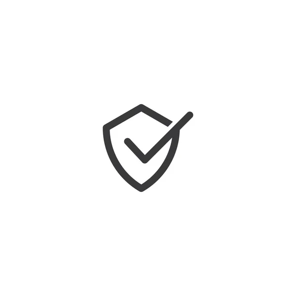 Symbole du bouclier icône logo — Image vectorielle