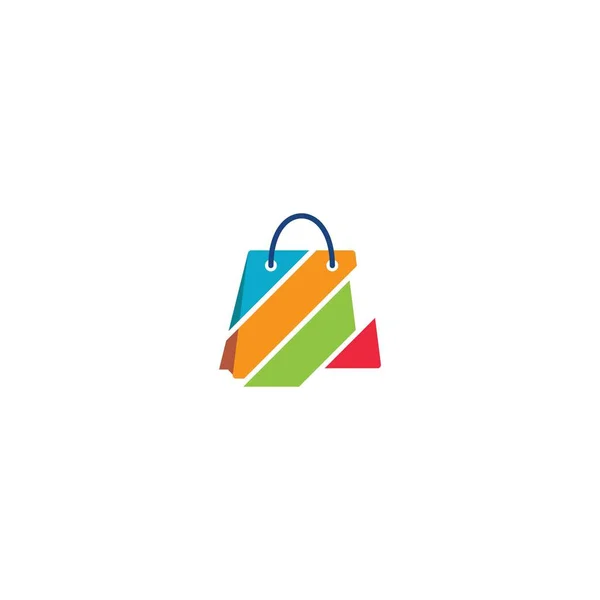 Bolsa de compras logo vector — Vector de stock