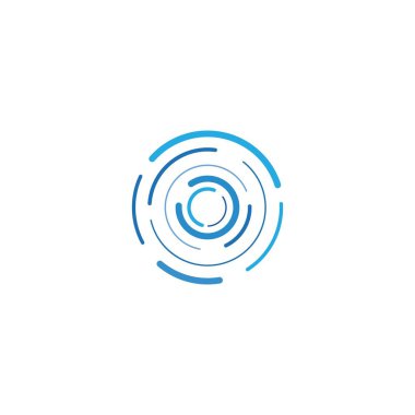 daire çizgisi logo şablonu 