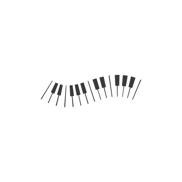 Icona logo pianoforte — Vettoriale Stock