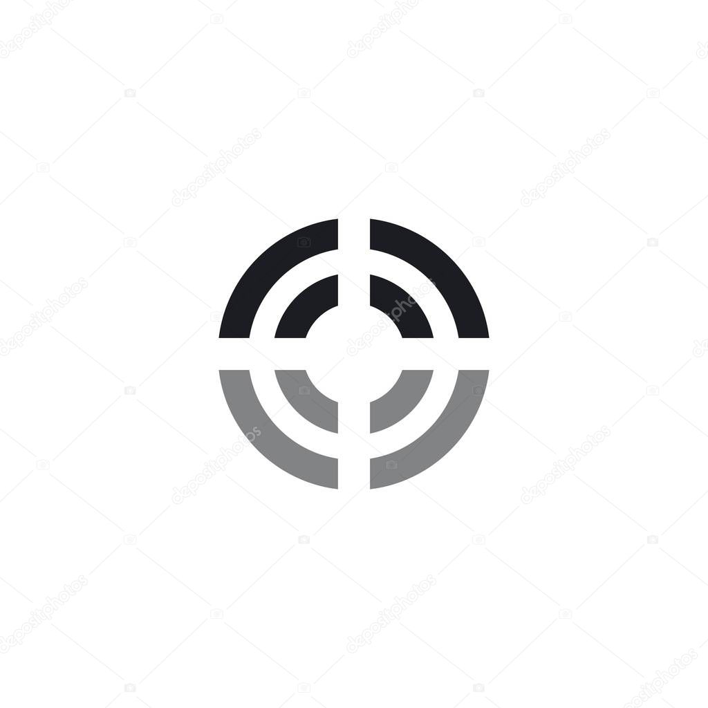 Target icon vector ilustration template