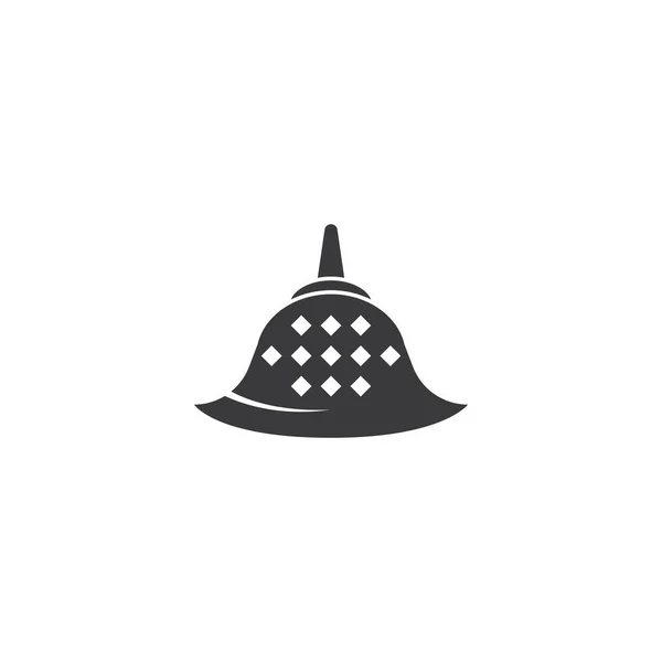 Logo Stupa templo — Vector de stock