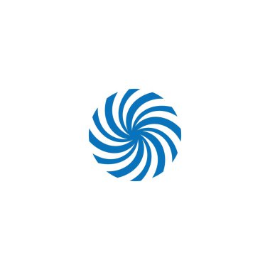 İş logosu, girdap, dalga ve spiral simge 