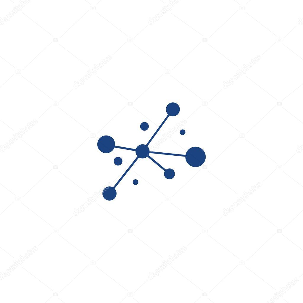 Molecule logo icon illustration vector template