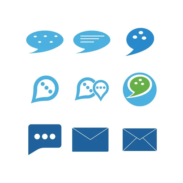 Chat-Icon-Vektor — Stockvektor