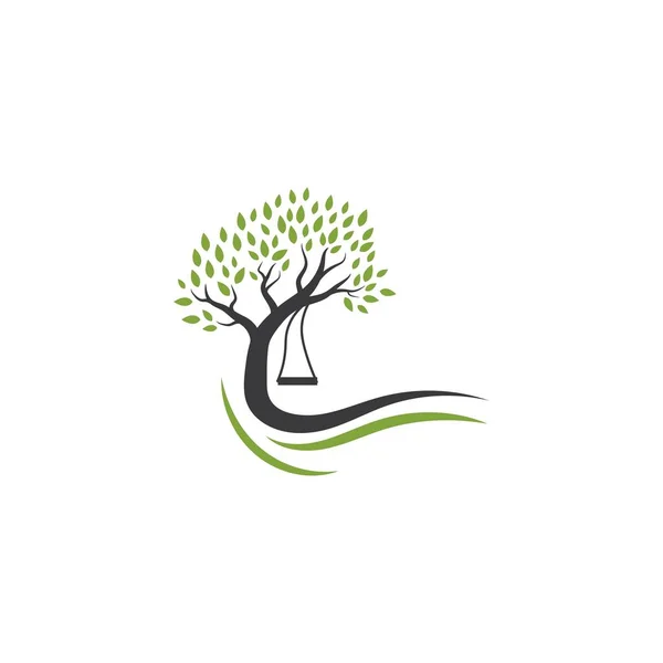 Albero logo modello — Vettoriale Stock